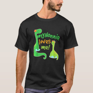 Camiseta Miúdos Minha Nona Me Ama Dinossauro Do neto