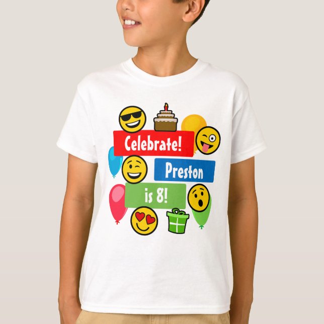 Camiseta Miúdos ou meninos coloridos da festa de (Frente)