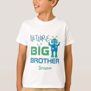 Camiseta Miúdos personalizados do big brother do robô