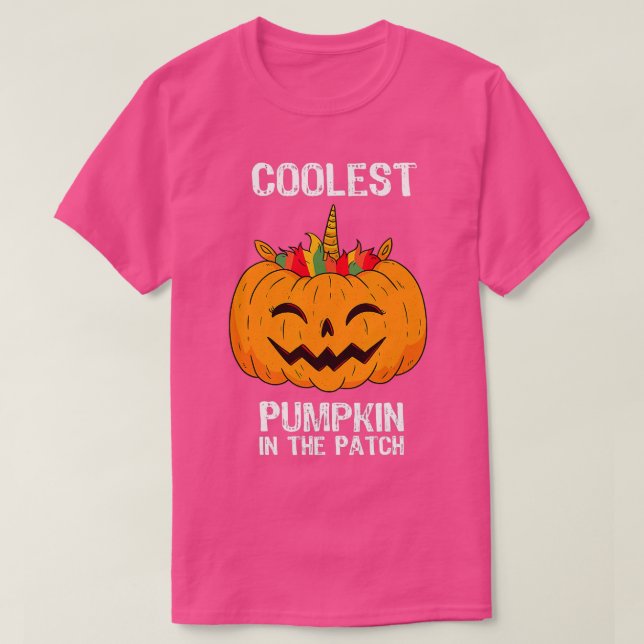 Camiseta Miúdos Pumpkin Mais Fresco No Patch Halloween Boys (Frente do Design)