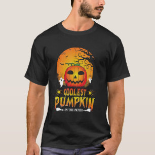 Camiseta Miúdos Pumpkin Mais Fresco No Patch Halloween Boys