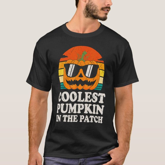 Camiseta Miúdos Pumpkin Mais Fresco No Patch Toddler Boys H (Frente)