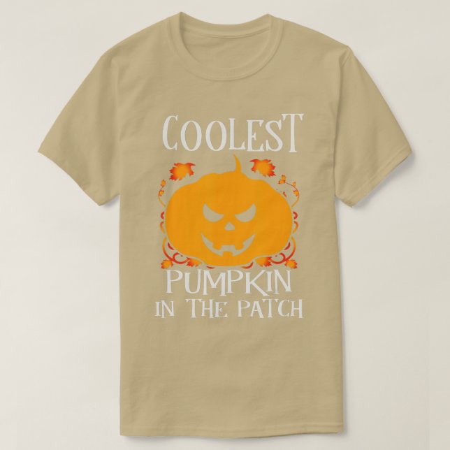 Camiseta Miúdos Pumpkin Mais Fresco No Patch Toddler Boys H (Frente do Design)