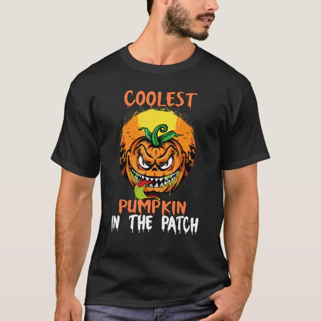 Camiseta Miúdos Pumpkin Mais Fresco No Patch Toddler Boys H (Frente)