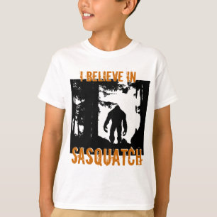 Camiseta Miúdos que eu acredito no t-shirt de Sasquatch