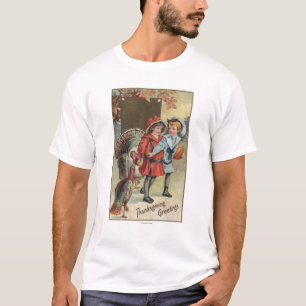 Camiseta Miúdos que guardaram uma abóbora, perus