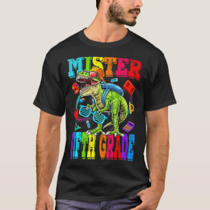 Camiseta Miúdos Senhor Monstro de 5º ano Dinosau