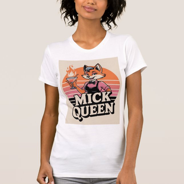 Camiseta Mix Queen Fox Bartender Shirt (Frente)