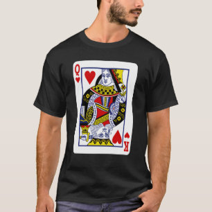 Camiseta Mixagem King & Queen - Dois Cartão de Jogada Espi