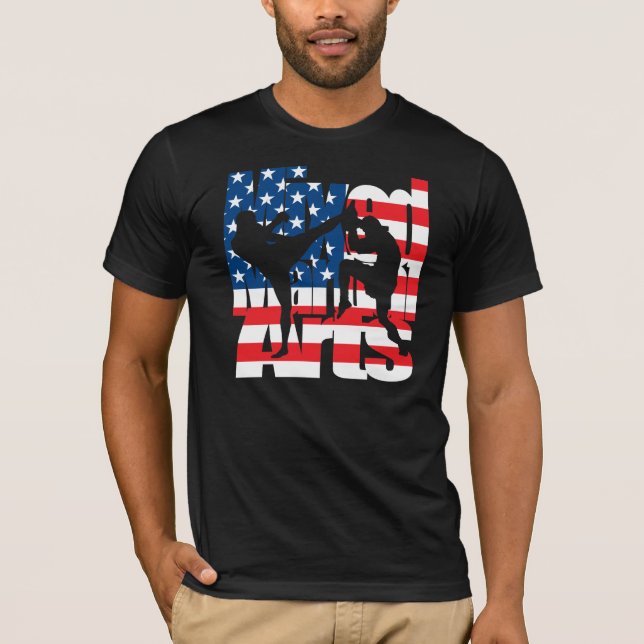 Camiseta Mixed marcial artes EUA (Frente)