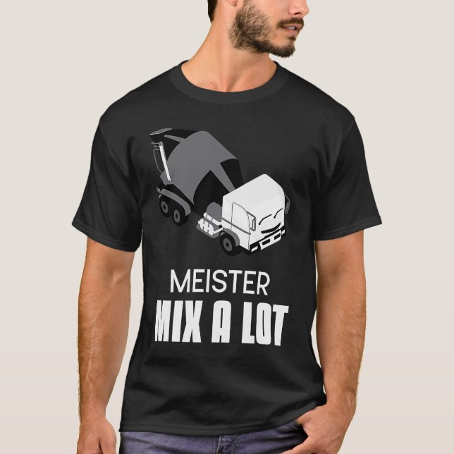 Camiseta Mixer de Concreto para Drivers Slogan Concrete Mix (Frente)