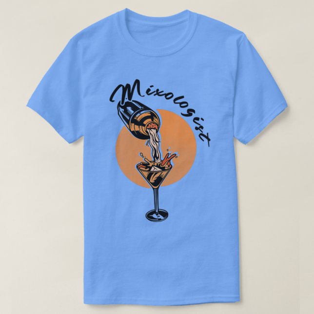 Camiseta Mixologista Barkeeper Bartender Gift (Frente do Design)