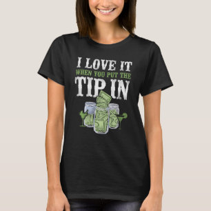 Camiseta Mixologista De Barman Eu Adoro Quando Você Coloca