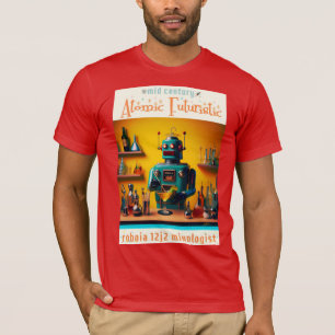 Camiseta Mixologista de Robô Retro-Futurístico ROBIA 12J2