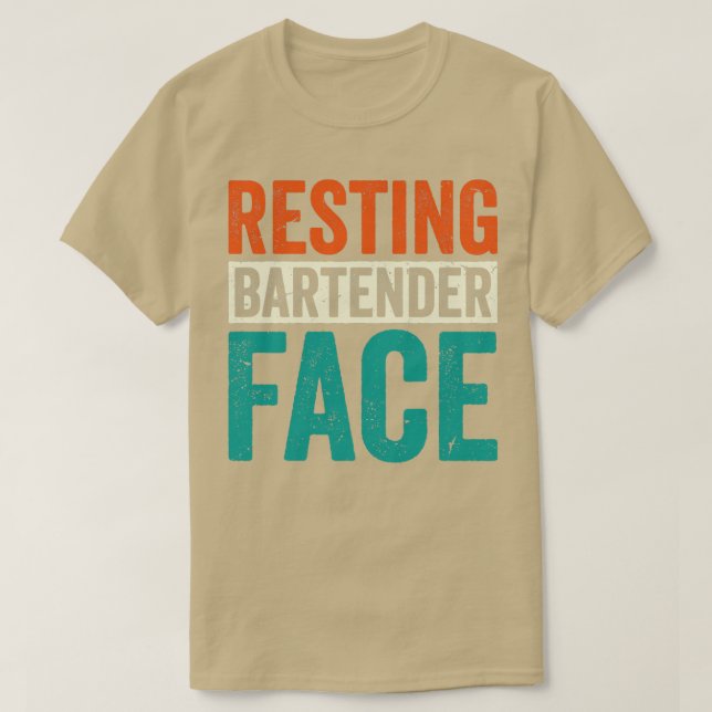 Camiseta Mixologista Rest Bartender Face 1 (Frente do Design)
