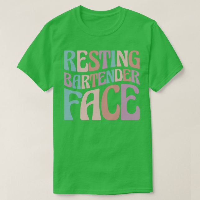 Camiseta Mixologista Rest Bartender Face 2 (Frente do Design)