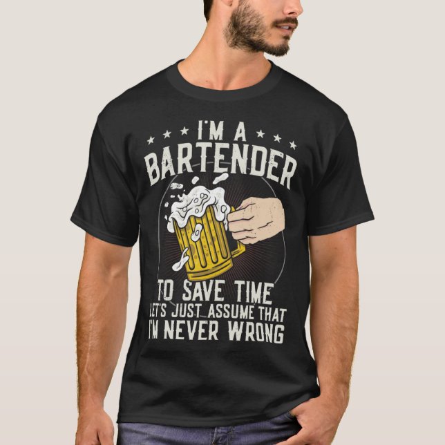 Camiseta Mixólogo Do Barman Sou Um Barman Para Economizar T (Frente)