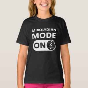 Camiseta Mixolydian Music Mode On - Crianças