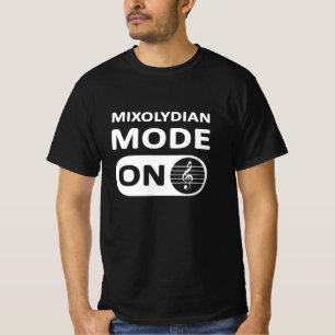 Camiseta Mixolydian Music Mode On - T-Shirt masculino