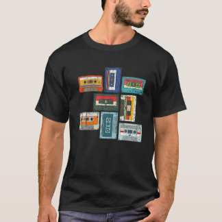 Camiseta Mixtape 1980S Retro 80 Cassettes 80S Música C