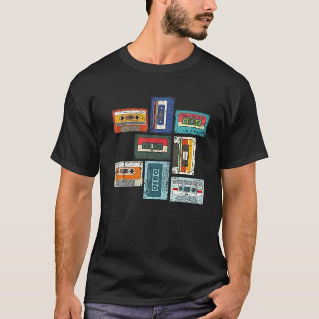 Camiseta Mixtape 1980S Retro 80 Cassettes 80S Música C (Frente)