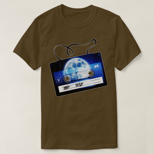 Camiseta Mixtape de lua (Frente do Design)