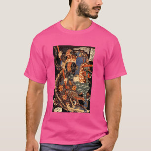 Camiseta Miyamoto Musashi luta contra a Arte Vintage Japone