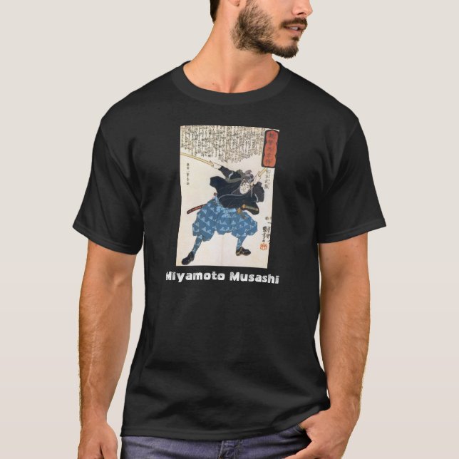 Camiseta Miyamoto Musashi que pinta C. 1800's (Frente)