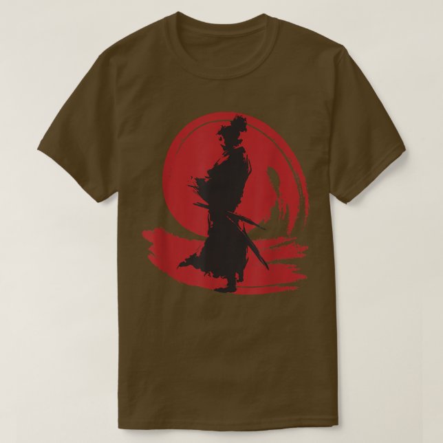 Camiseta Miyamoto Musashi Samurai Bushido Warrior Wisdom (Frente do Design)