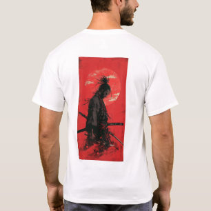 Camiseta Miyamoto Musashi Vagabond Manga Style Red T-shirt