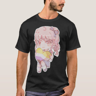 Camiseta mizuki akiyama projeta vara não binária do orgulho