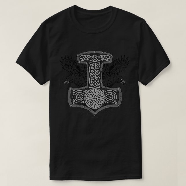 Camiseta Mjlnir Odin Valhalla (Frente do Design)