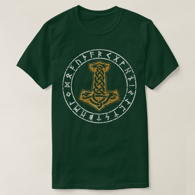 Camiseta Mjolnir Thorx27s Hammer Hammer of Thor (Frente do Design)