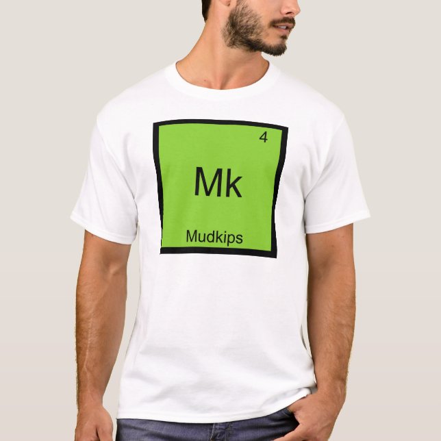 Camiseta Mk - T-shirt engraçado da química do elemento de (Frente)
