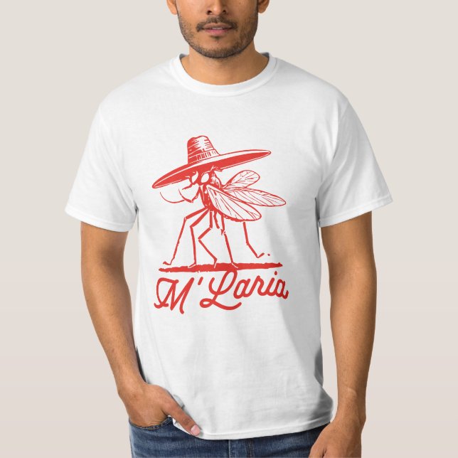 CAMISETA M'LARIA FUNNY MOSQUITO (Frente)