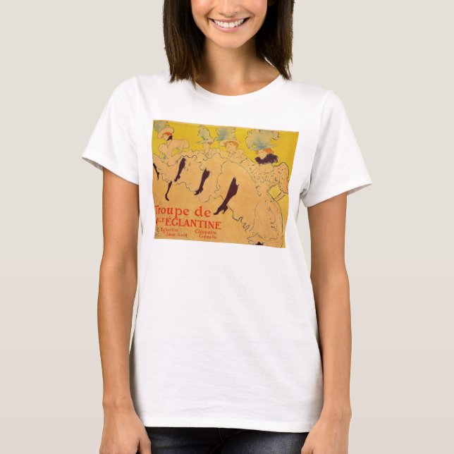 Camiseta Mlles Eglantines 2 por Toulouse-Lautrec (Frente)