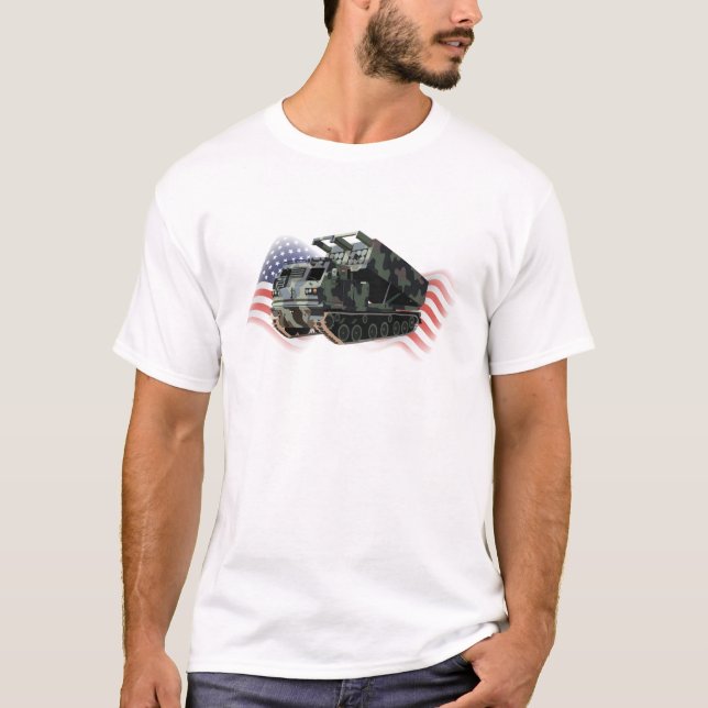 Camiseta MLRS (Multiple Launch Rocket System) do M270 (Frente)