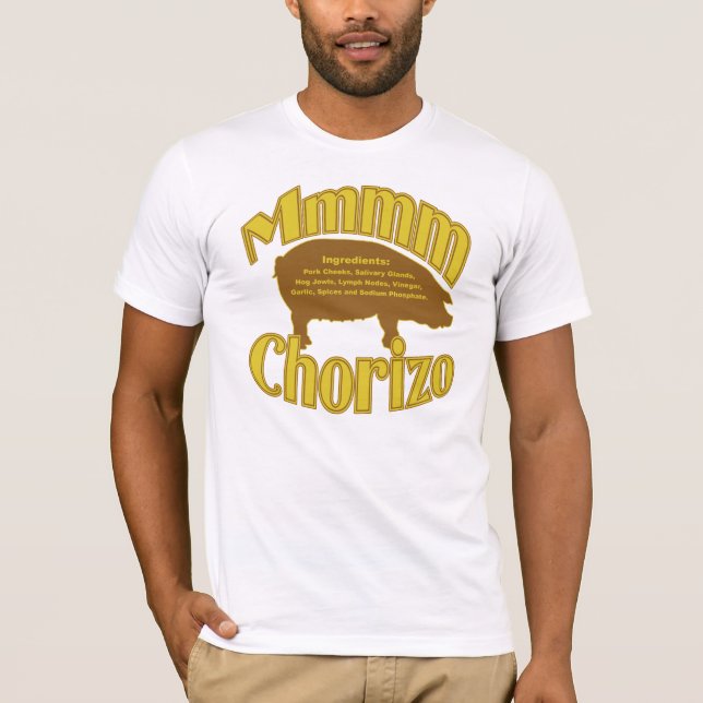 Camiseta MMmmm chouriço (Frente)