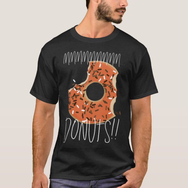 Camiseta mmmmmm Love and Adore Junk Comida Definitivamente  (Frente)