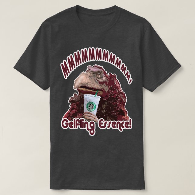Camiseta MMMMmmmmm! Gelfling Essence! - The Dark Crystal Ag (Frente do Design)