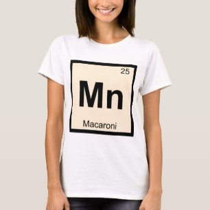 Camiseta Mn - Macarrão Símbolo da Tabela Periódica Química