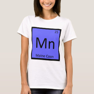Camiseta Mn - Química de Casca de Maine Mesa Periódica