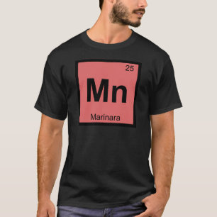 Camiseta Mn - Símbolo da Tabela Periódica da Química Marina