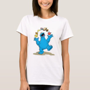 Camiseta Mnanipulação do monstro do biscoito do vintage