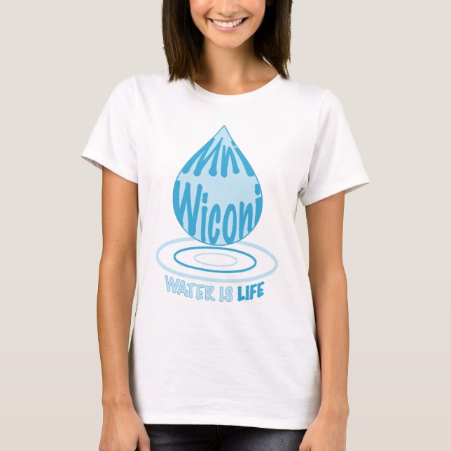 Camiseta Mni Wiconi/água é vida (Frente)