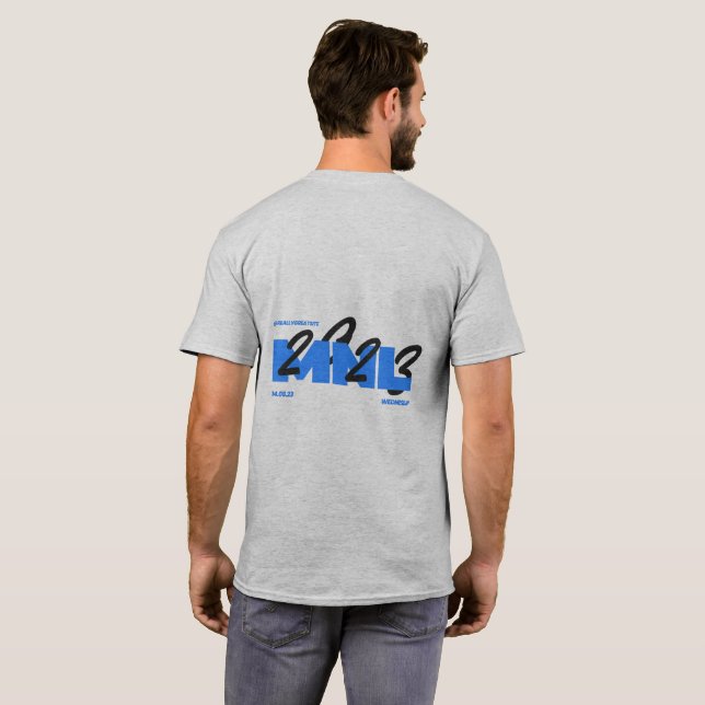 Camiseta MNL 2023 Evolution Men's Basic T-Shirt (Parte Traseira Completa)