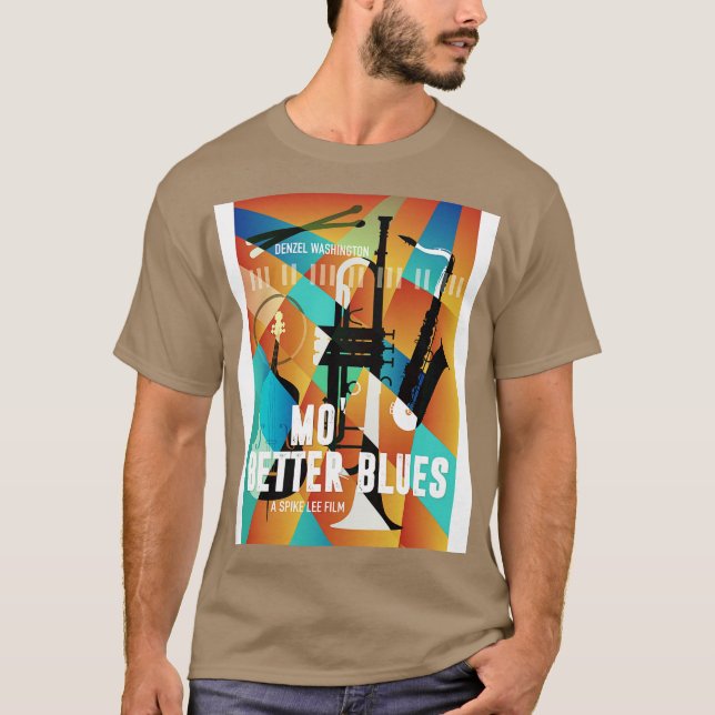 Camiseta Mo Better Blues Alternative Poster (Frente)