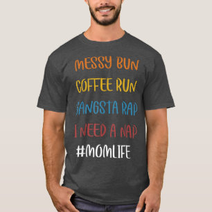 Camiseta Mo de Rap de execução de execução de execução do M