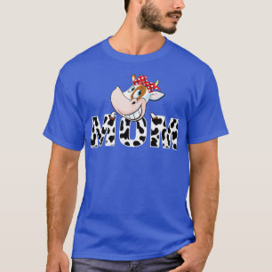 Camiseta Mo - Padrão Animal do Cowboy Impressão da Mãe Bran