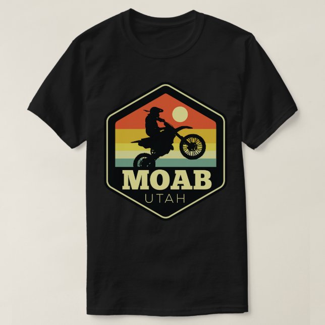 Camiseta Moab Dirt Bike Hexagage (Frente do Design)